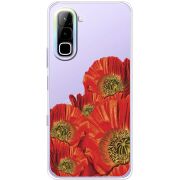 Прозорий чохол BoxFace Infinix Hot 70 Red Poppies