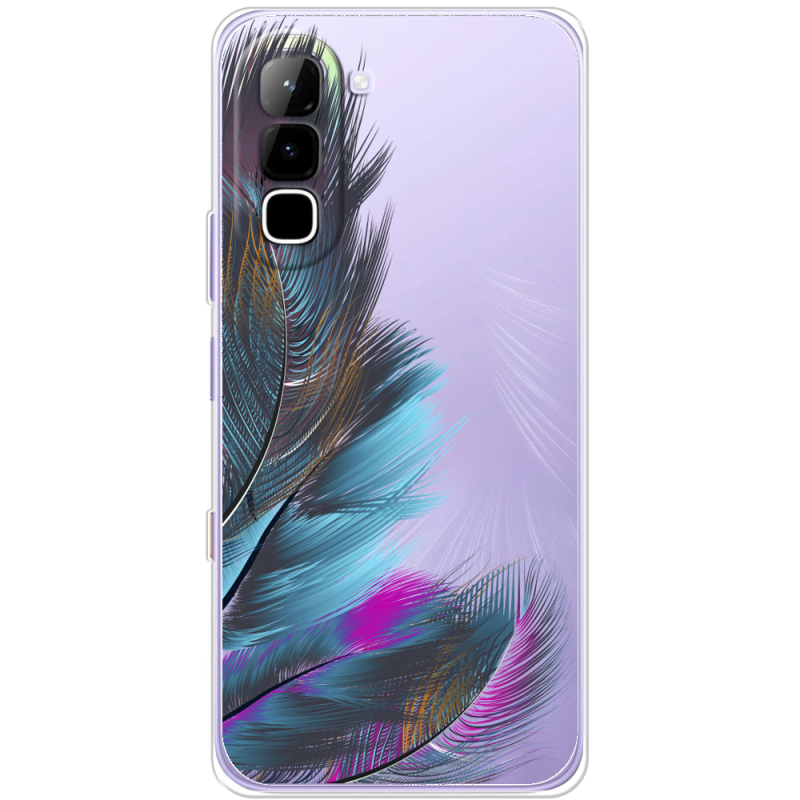 Прозорий чохол BoxFace Infinix Hot 70 Feathers