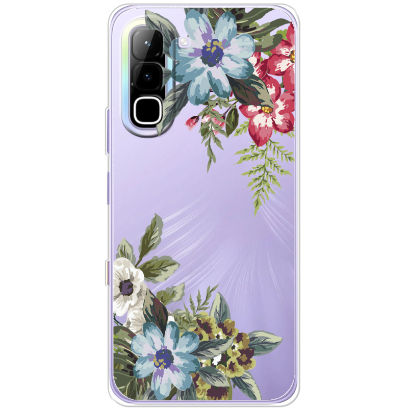 Прозорий чохол BoxFace Infinix Hot 70 Floral