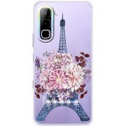 Чохол зі стразами Infinix Hot 70 Eiffel Tower