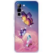 Чохол зі стразами Infinix Hot 70 Butterflies