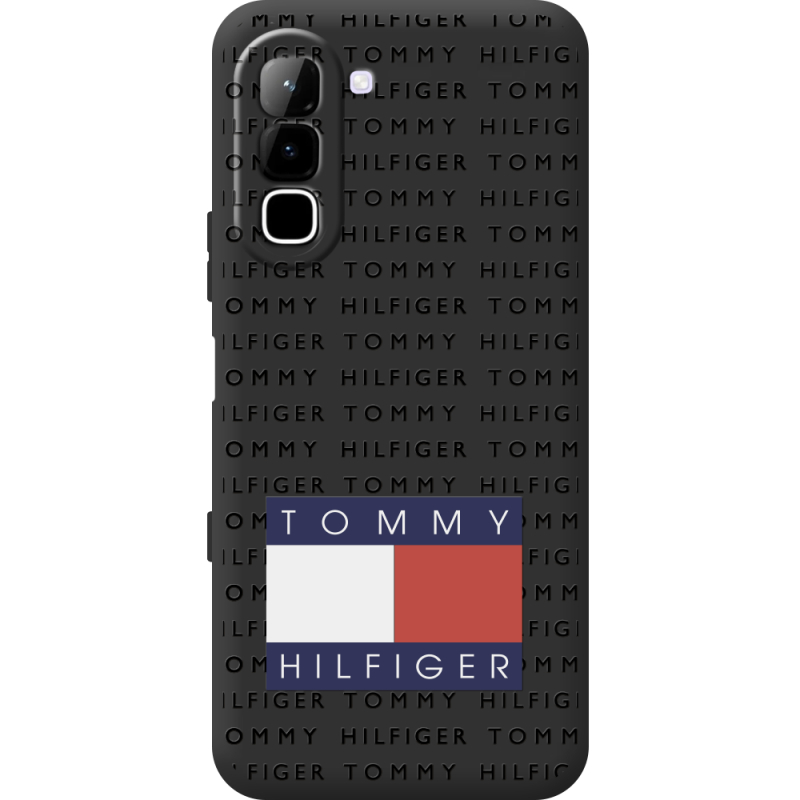 Чорний чохол BoxFace Infinix Hot 70 Tommy Print