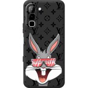 Чорний чохол BoxFace Infinix Hot 70 looney bunny