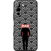 Чорний чохол BoxFace Infinix Hot 70 Man Pattern