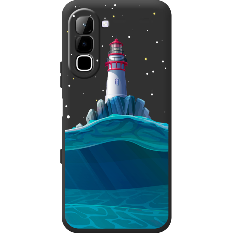 Чорний чохол BoxFace Infinix Hot 70 Lighthouse