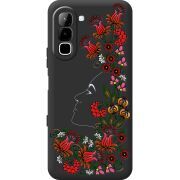 Чорний чохол BoxFace Infinix Hot 70 3D Ukrainian Muse