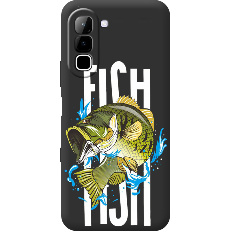 Чорний чохол BoxFace Infinix Hot 70 Fish
