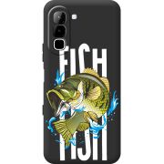 Чорний чохол BoxFace Infinix Hot 70 Fish