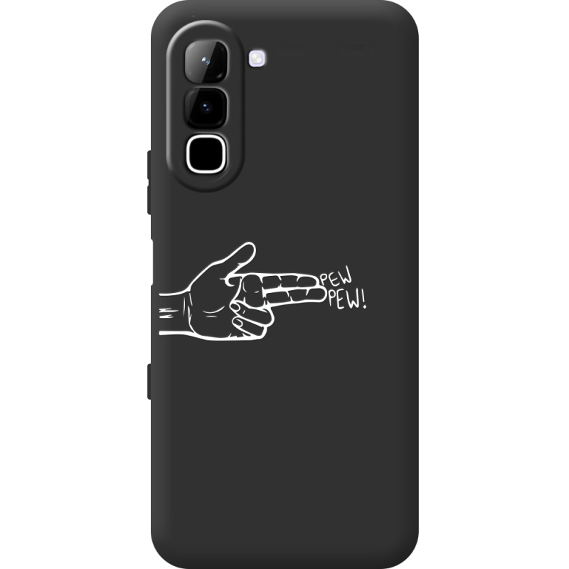Чорний чохол BoxFace Infinix Hot 70 Pew Pew
