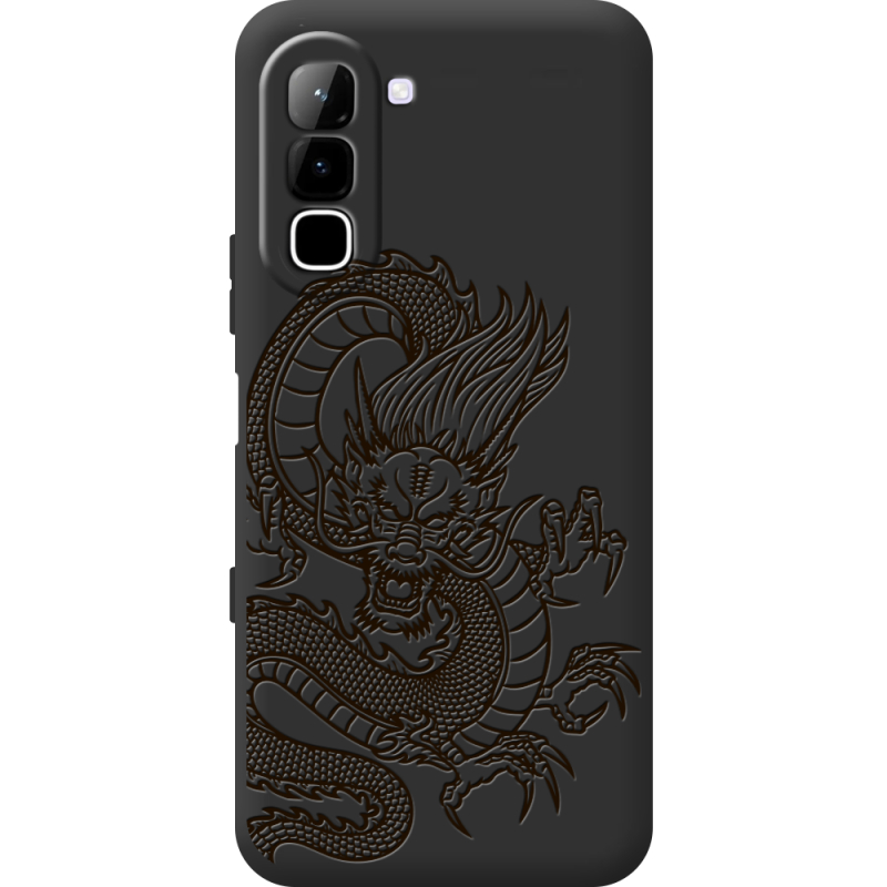 Чорний чохол BoxFace Infinix Hot 70 Chinese Dragon