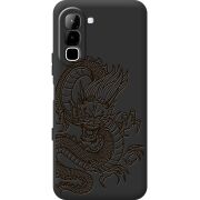 Чорний чохол BoxFace Infinix Hot 70 Chinese Dragon