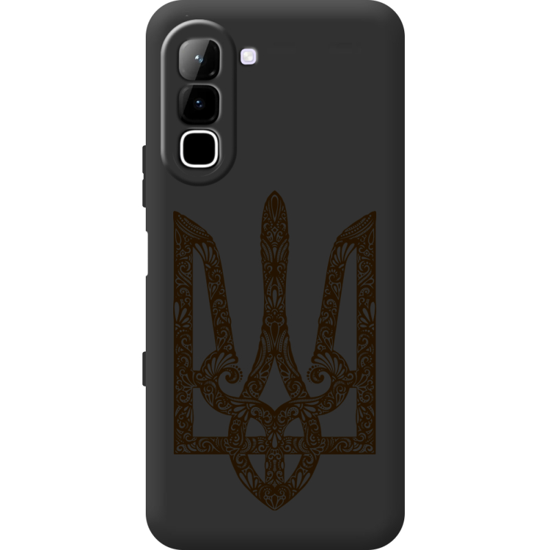 Чорний чохол BoxFace Infinix Hot 70 Ukrainian Trident
