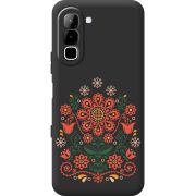 Чорний чохол BoxFace Infinix Hot 70 Ukrainian Ornament