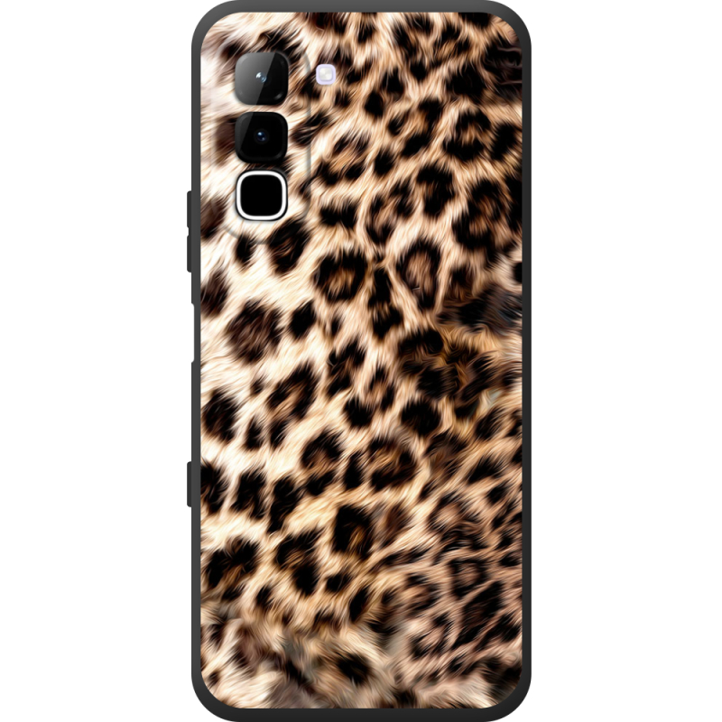 Чорний чохол BoxFace Infinix Hot 70 Леопардовий