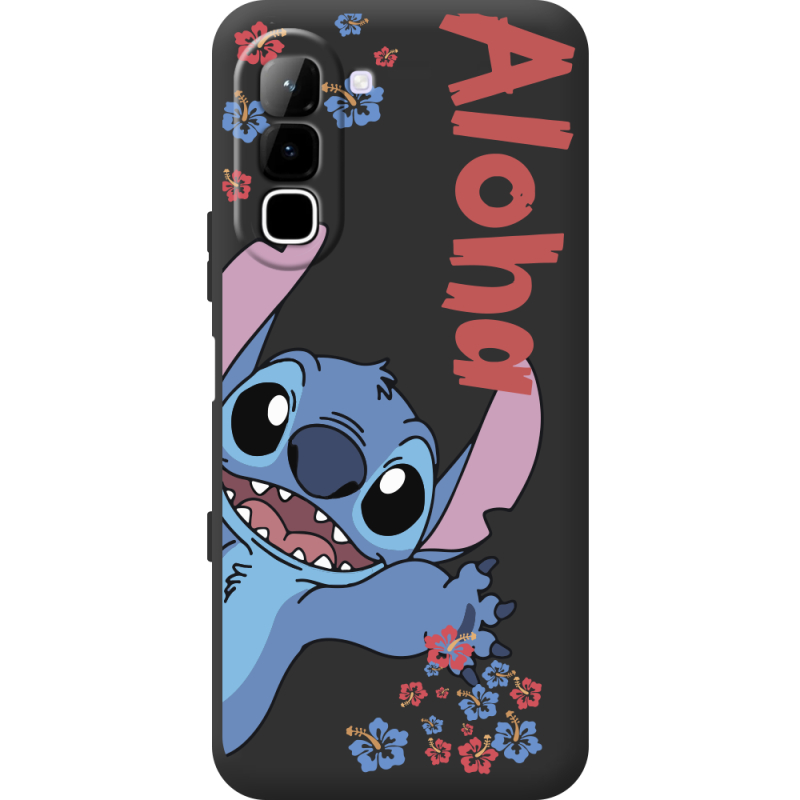 Чорний чохол BoxFace Infinix Hot 70 Гавайський гість Stich