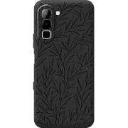Чорний чохол BoxFace Infinix Hot 70 Leaves