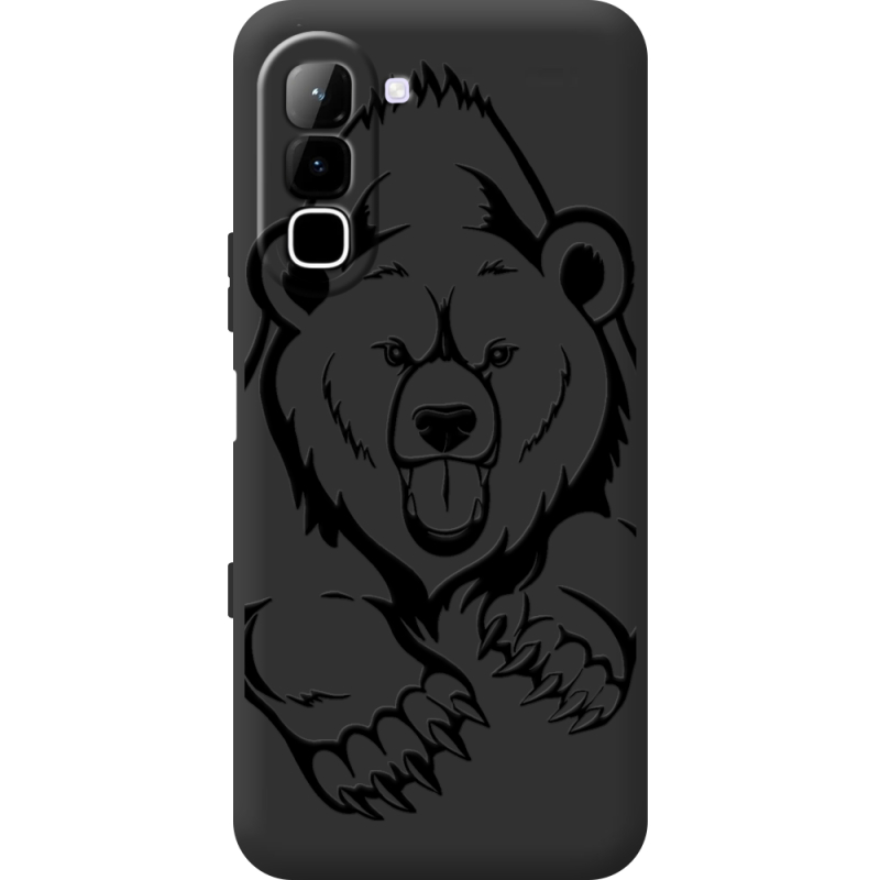 Чорний чохол BoxFace Infinix Hot 70 Grizzly Bear