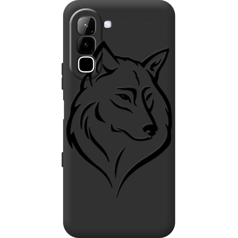 Чорний чохол BoxFace Infinix Hot 70 Wolf