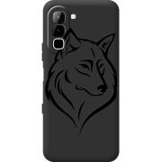 Чорний чохол BoxFace Infinix Hot 70 Wolf