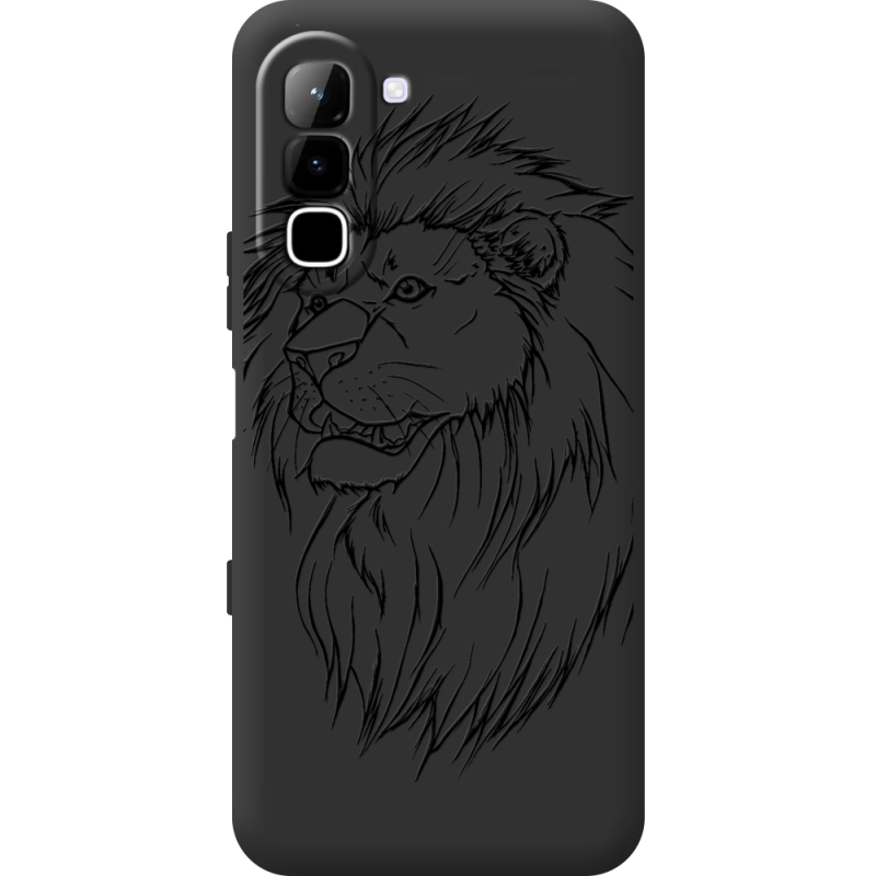 Чорний чохол BoxFace Infinix Hot 70 Lion