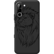 Чорний чохол BoxFace Infinix Hot 70 Lion