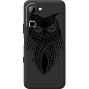 Чорний чохол BoxFace Infinix Hot 70 Owl