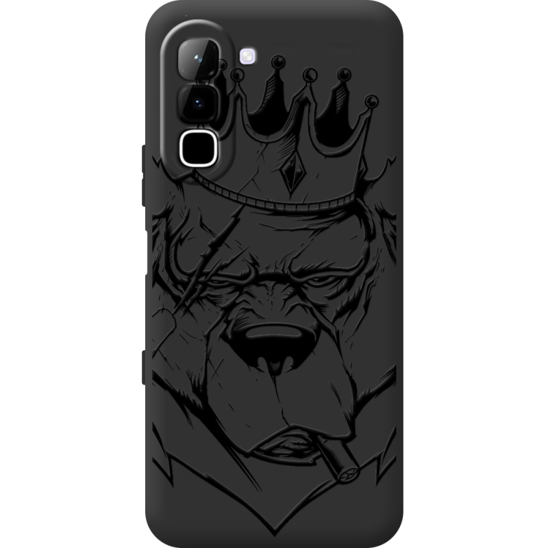 Чорний чохол BoxFace Infinix Hot 70 Bear King