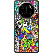 Чохол BoxFace Blackview Shark 6 Multicolored Inscriptions