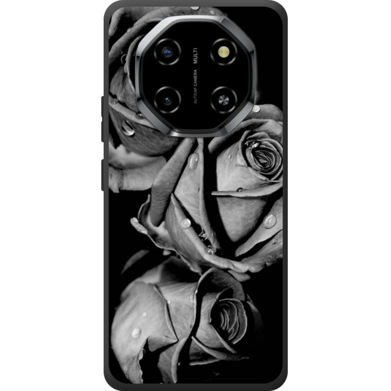 Чохол BoxFace Blackview Shark 6 Black and White Roses