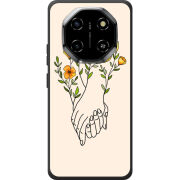 Чохол BoxFace Blackview Shark 6 Flower Hands