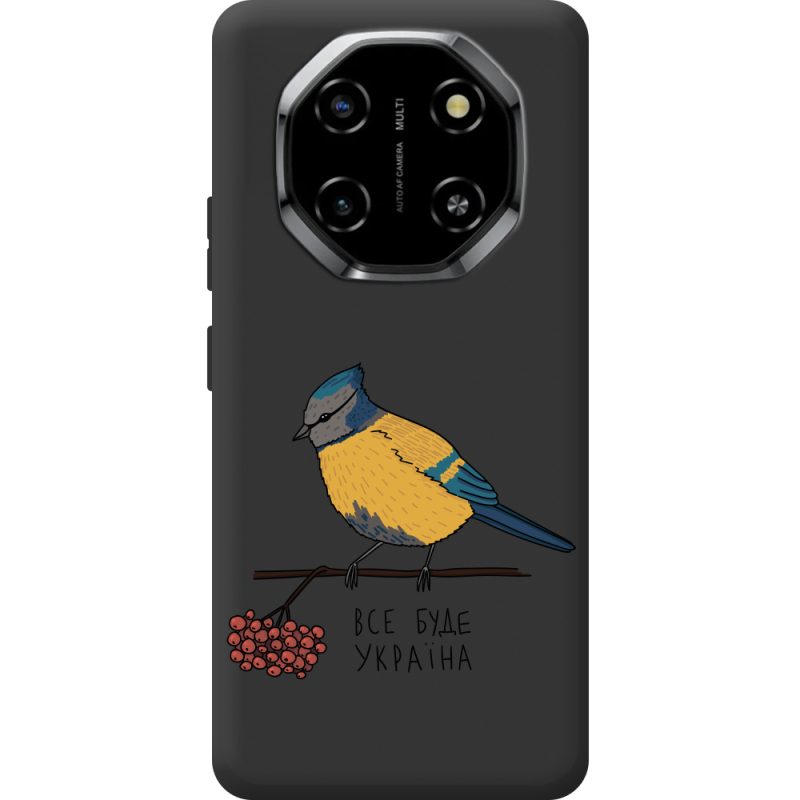 Прозорий чохол BoxFace Blackview Shark 6 Синиця і калина