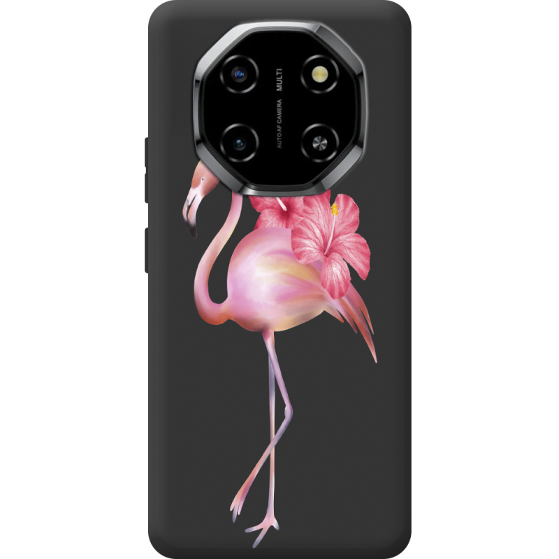 Прозорий чохол BoxFace Blackview Shark 6 Floral Flamingo