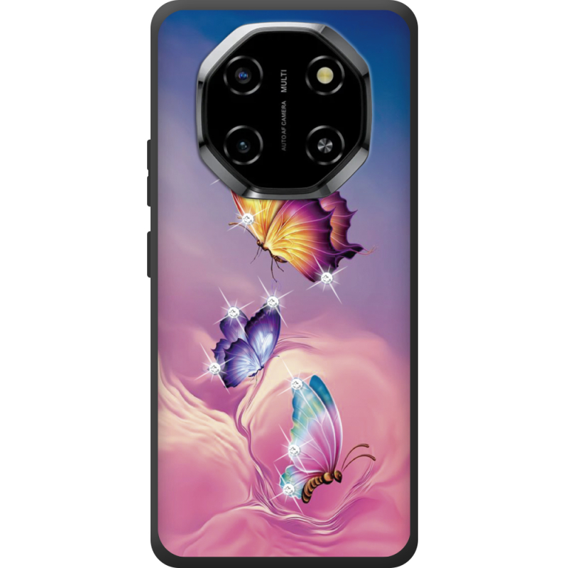 Чохол зі стразами Blackview Shark 6 Butterflies