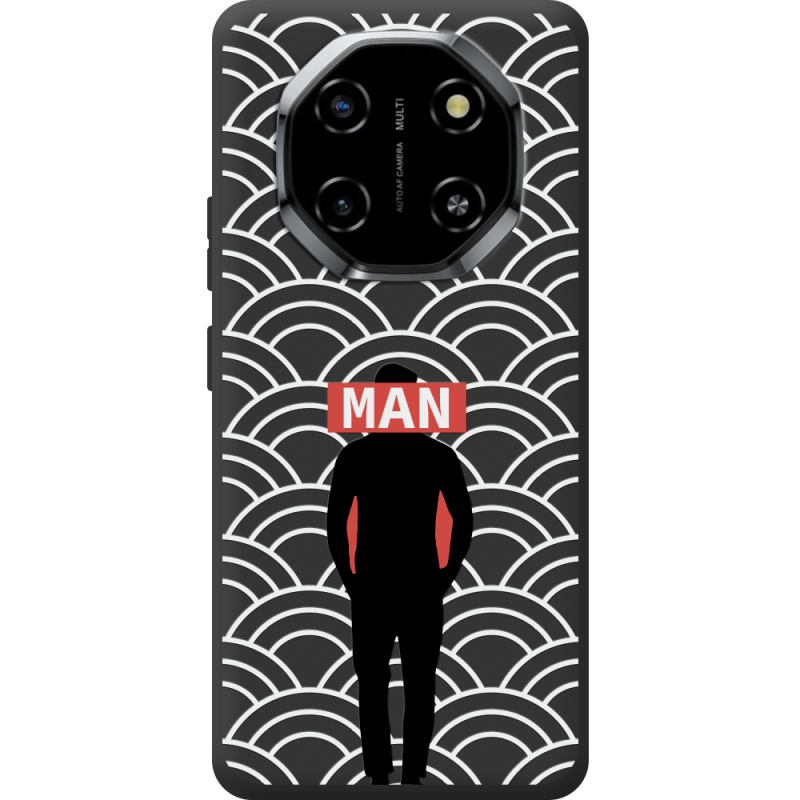 Чорний чохол BoxFace Blackview Shark 6 Man Pattern