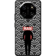 Чорний чохол BoxFace Blackview Shark 6 Man Pattern