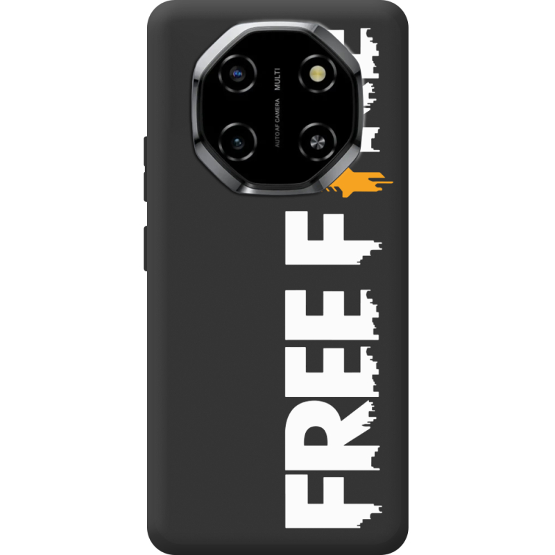 Чорний чохол BoxFace Blackview Shark 6 Free Fire White Logo