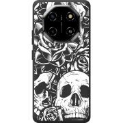 Чорний чохол BoxFace Blackview Shark 6 Skull and Roses