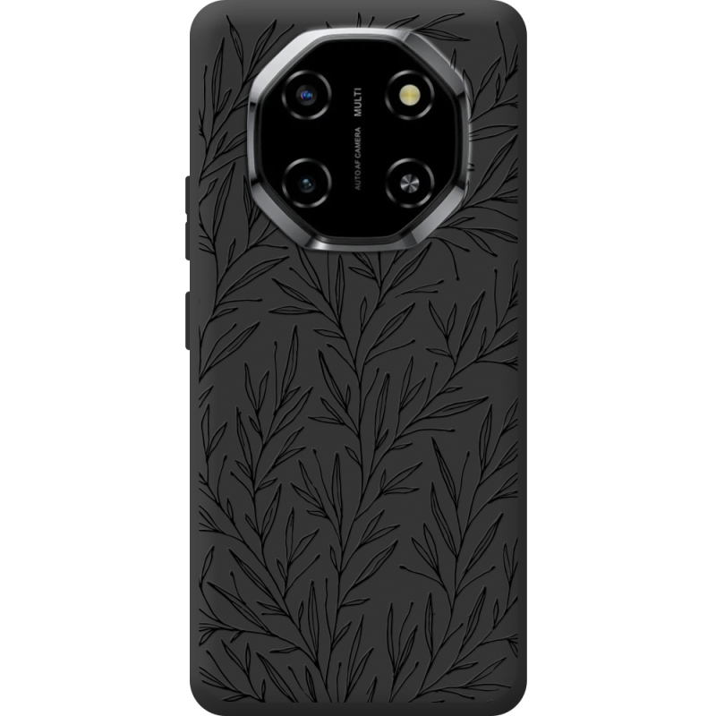 Чорний чохол BoxFace Blackview Shark 6 Leaves