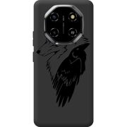 Чорний чохол BoxFace Blackview Shark 6 Wolf and Raven