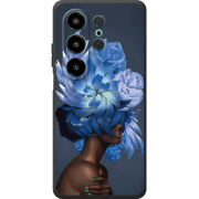 Чохол BoxFace Blackview Wave 10 Exquisite Blue Flowers