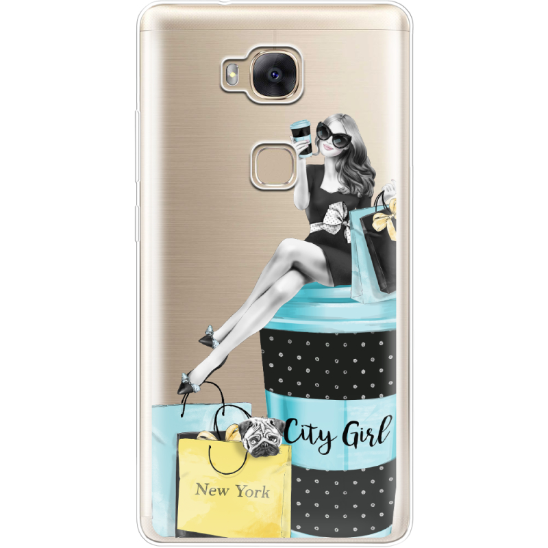 Прозрачный чехол Uprint Huawei GR5 City Girl