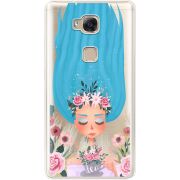 Прозрачный чехол Uprint Huawei GR5 Blue Hair