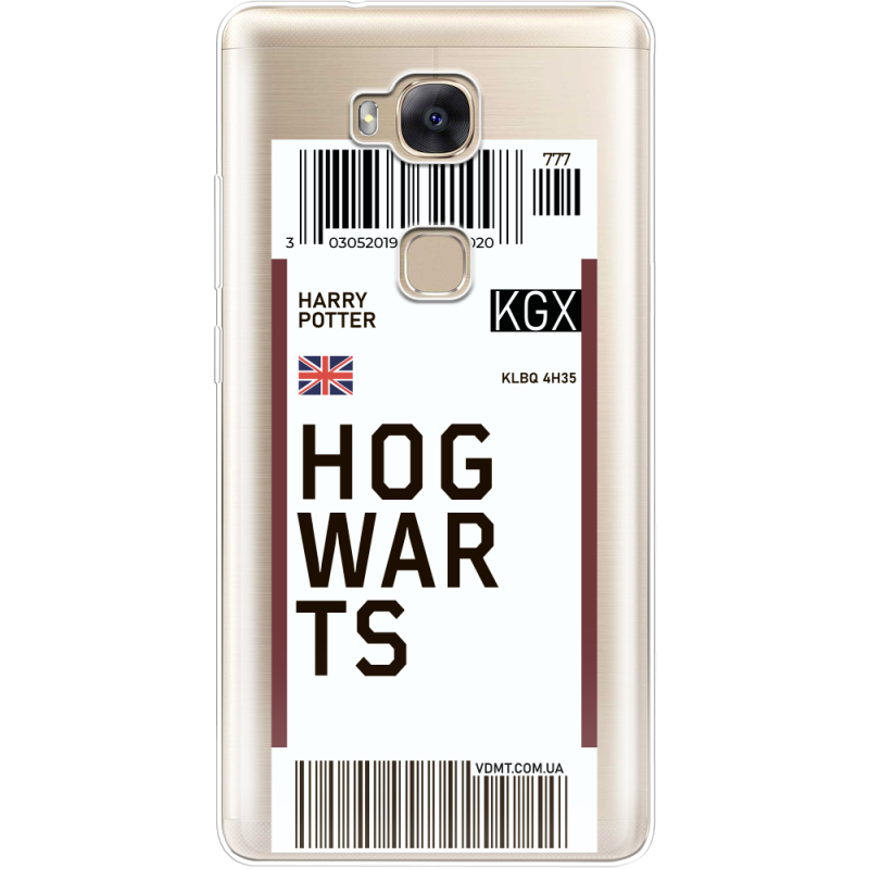 Прозрачный чехол Uprint Huawei GR5 Ticket Hogwarts
