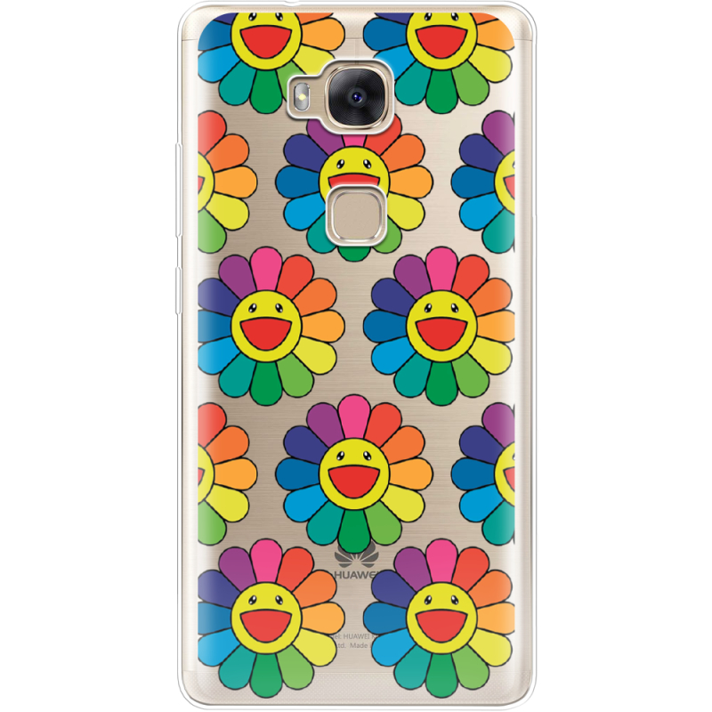 Прозрачный чехол Uprint Huawei GR5 Hippie Flowers