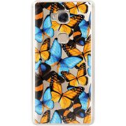 Прозрачный чехол Uprint Huawei GR5 Butterfly Morpho