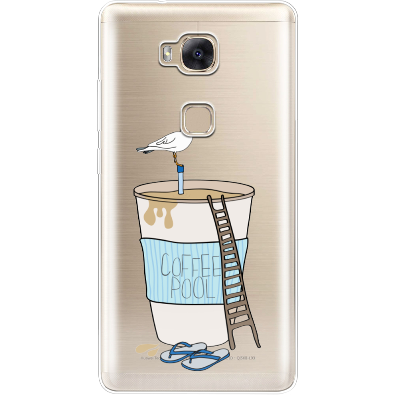 Прозрачный чехол Uprint Huawei GR5 Segull in Cofee Pool