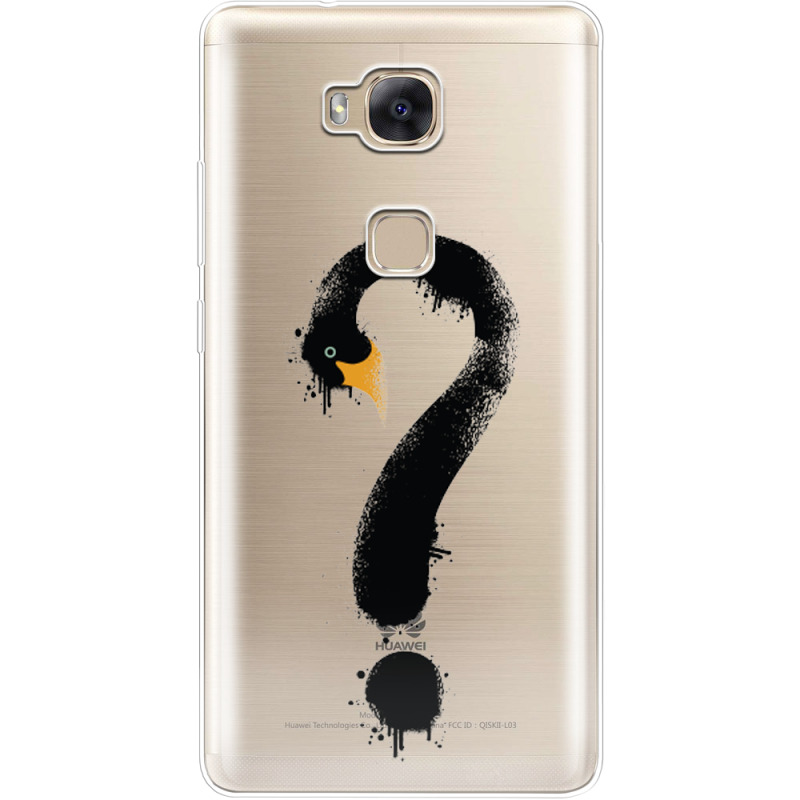 Прозрачный чехол Uprint Huawei GR5 Swan question