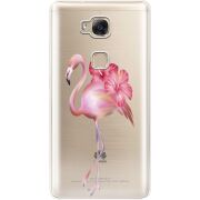Прозрачный чехол Uprint Huawei GR5 Floral Flamingo