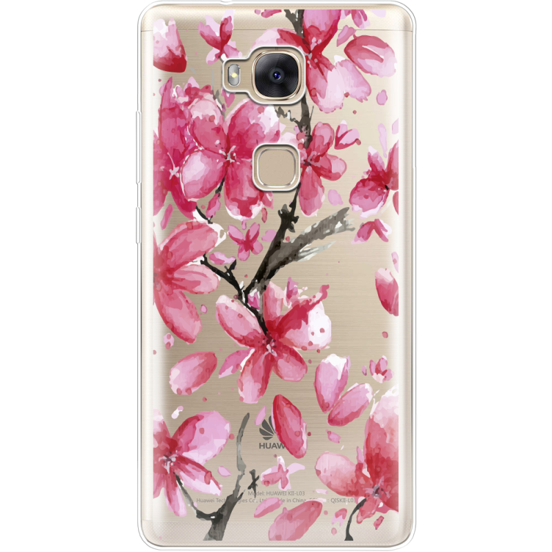 Прозрачный чехол Uprint Huawei GR5 Pink Magnolia