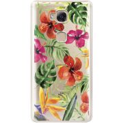 Прозрачный чехол Uprint Huawei GR5 Tropical Flowers